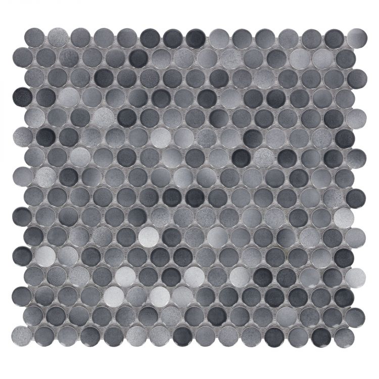 Penny Round Fancy Grey 11.5 x 12.25